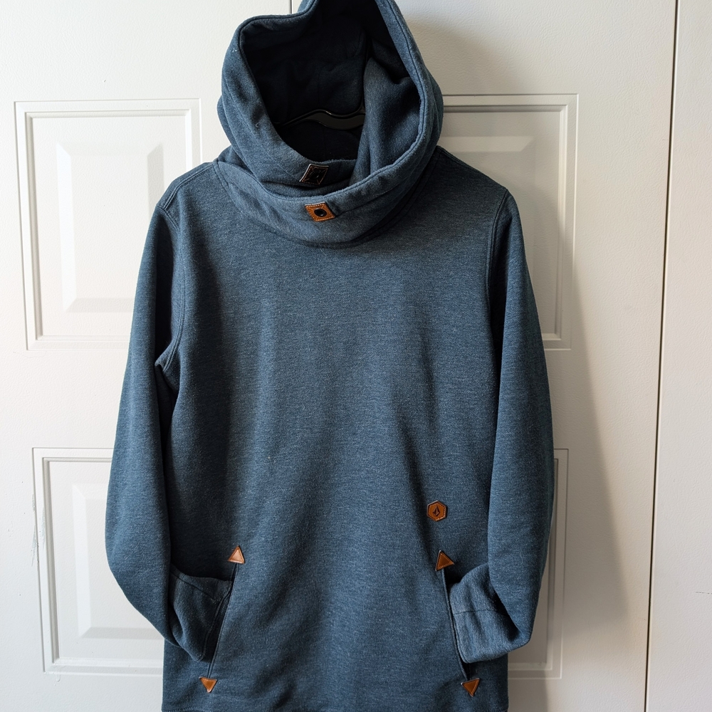 Volcom Women's Slate Blue Pullover Hoodie